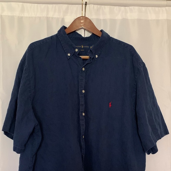 POLO RL Men’s Big & Tall (3XB) Linen Shirt - Picture 1 of 2